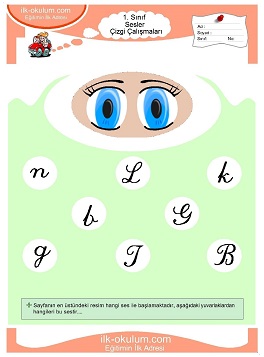 Çocuklar İçin G Sesi Çalışma Sayfaları 